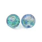 Handmade Gold Sand Lampwork Beads