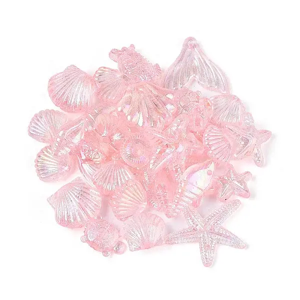 Ocean Theme Transparent Acrylic Beads