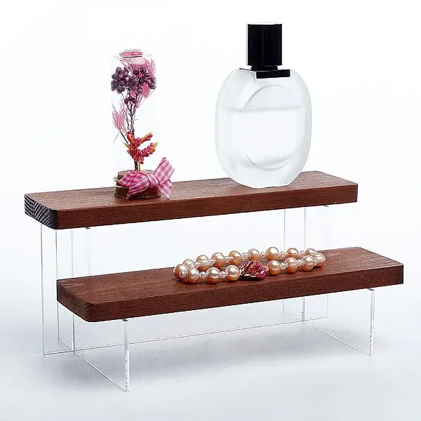 2-Tier Transparent Acrylic Model Toy Assembled Holder