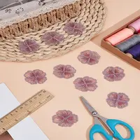 10Pcs Galsang Flower Gauze Embroidery Sew on Cloth Patches