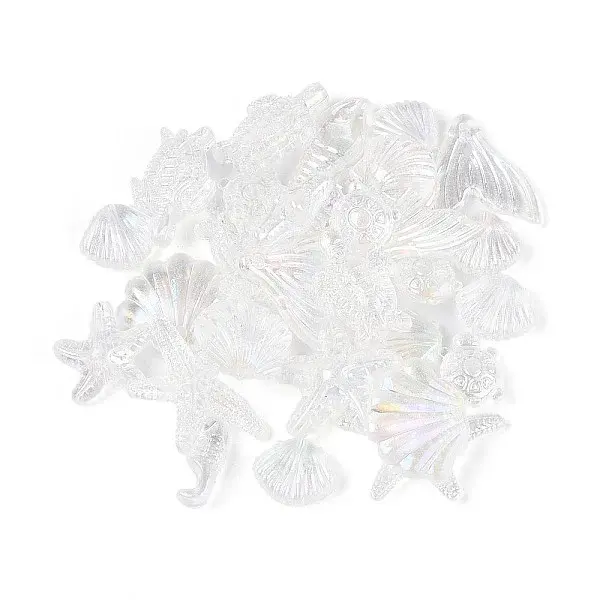 Ocean Theme Transparent Acrylic Beads