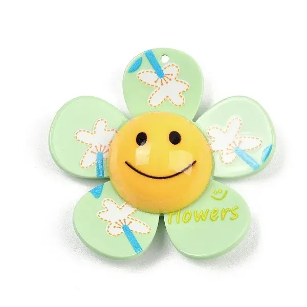 Opaque Printed Acrylic Big Pendants