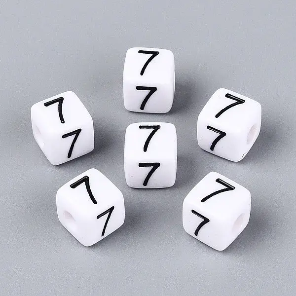 Opaque Acrylic European Large Hole Beads