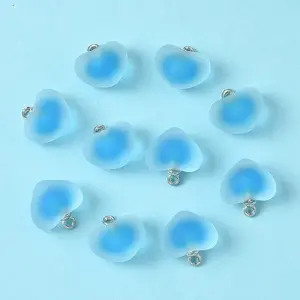 10Pcs Frosted Resin Pendants