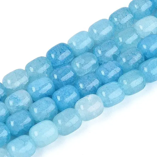 Baking Painted Crackle Glass Beads Strands