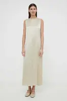 Šaty By Malene Birger béžová barva, maxi