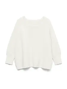 VERO MODA Sveter 'VMNew Nora'  šedobiela