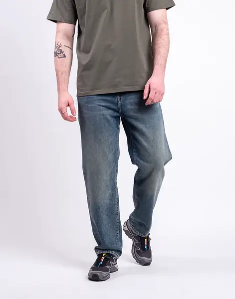 Carhartt WIP Aaron Pant Blue worn used 29