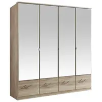 MID.YOU ŠATNÍ SKŘÍŇ SE ZRCADLEM, barvy dubu, 180/199/58 cm