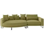 Livetastic POHOVKA BIG SOFA, textil, olivově zelená