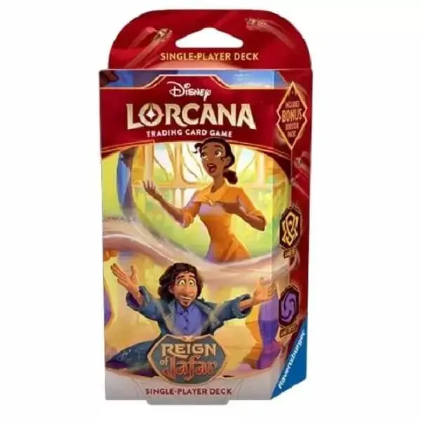Ravensburger Disney Lorcana TCG: Reign of Jafar - Starter Deck - Tiana a Bruno (Ruby a Steel)