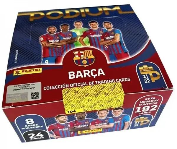 Panini Futbalové karty Panini 2021-2022 Podium Barcelona Mega Box
