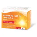 NOVENTIS Vitamín D3 1000 IU + Omega-3 60 kapslí
