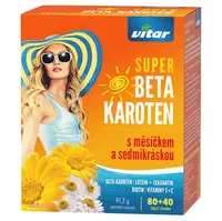VITAR Super beta-karotén s nechtíkom a sedmokráskou 80+40 tabliet