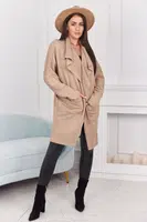 Cape with pockets light beige