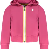 Dievčenská mikina K-WAY na zips fialová