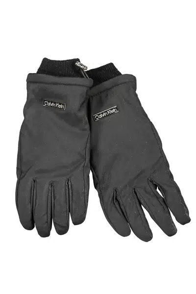 CALVIN KLEIN MEN'S BLACK GLOVES