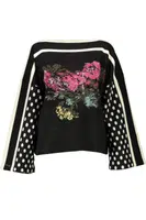 BLUGIRL BLACK WOMAN SWEATER
