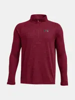 Under Armour UA Tech Textured 1/2 Zip-RED T-shirt - Boys