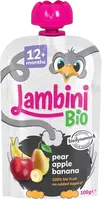 LAMBINI BIO Demeter kapsička hruška, jablko a banán 100 g