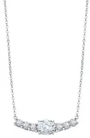 Lotus Silver Dechberoucí stříbrný náhrdelník s čirými krystaly Swarovski LP2011-1/1