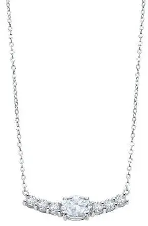 Lotus Silver Dechberoucí stříbrný náhrdelník s čirými krystaly Swarovski LP2011-1/1