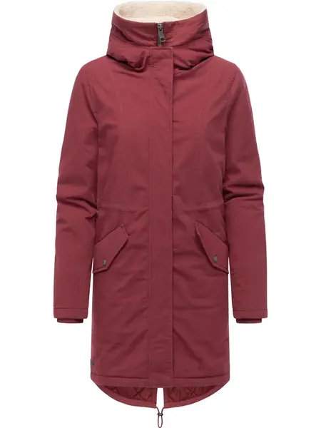 Ragwear Zimná parka 'Coogle'  vínovo červená
