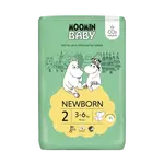 MOOMIN BABY 2 Newborn 3–6 kg, eko pleny 56 ks