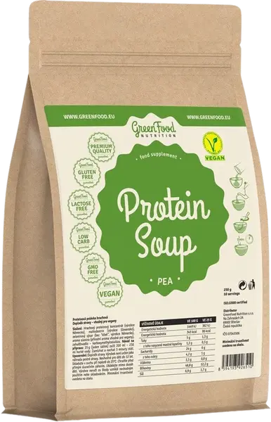 GREENFOOD NUTRITION Proteinová polévka Hrachová 10 porcí 250 g