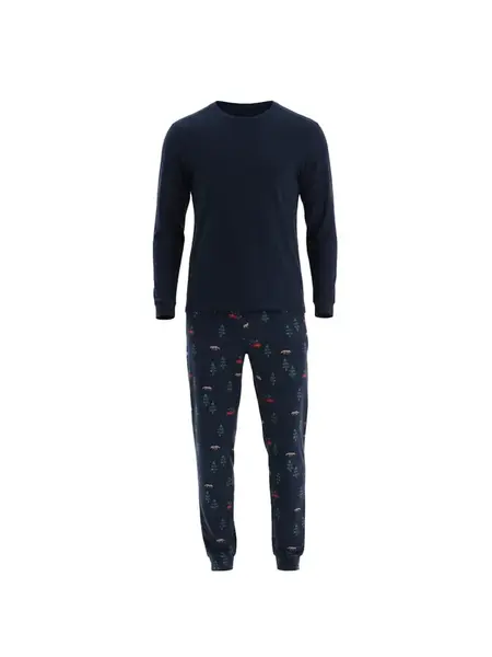 Dagi Dlhé pyžamo  námornícka modrá / zelená / červená