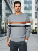Pánský svetr s pruhy