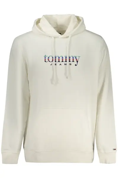 Bílá mikina s kapucí Tommy Jeans
