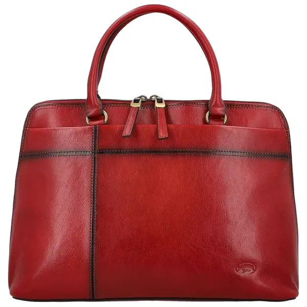 Dámská kožená kabelka do ruky vínová - Katana Arifa