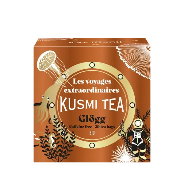 KUSMI TEA Porciovaný ovocný vianočný čaj Glögg Bio 20 vrecúšok