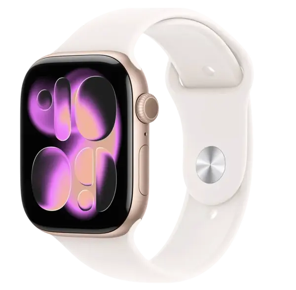APPLE Watch 11 GPS 42mm Rose Gold Aluminium Case with Light Blush Sport Band - S/M