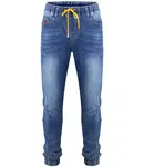 Pánské modré džíny a joggery s vázáním