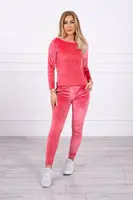 Kesi velúrový set s riasením na chrbte