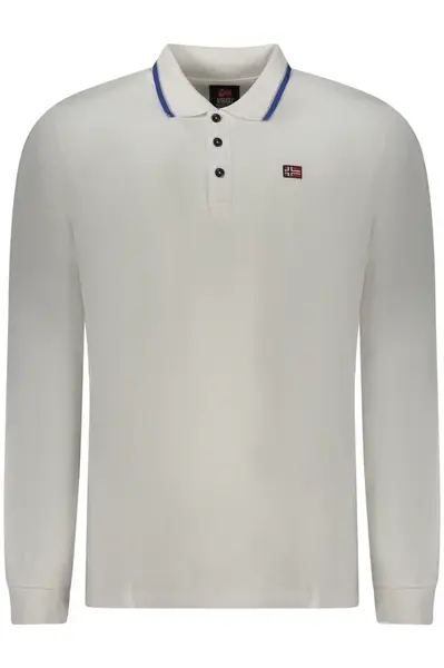 NORWAY 1963 MEN'S LONG-SLEEVED POLO SHIRT WHITE