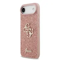 Zadní kryt Guess PU Fixed Glitter 4G Metal Logo pro Apple iPhone Air, růžová