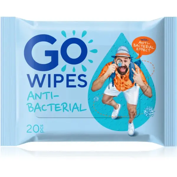 GoWipes Antibacterial osvěžující vlhčené ubrousky s antibakteriálním účinkem 20 ks