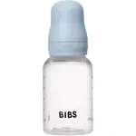 BIBS Anti-Colic Baby Bottle Silicone antikoliková lahev se silikonovým dudlíkem Baby Blue 150 ml