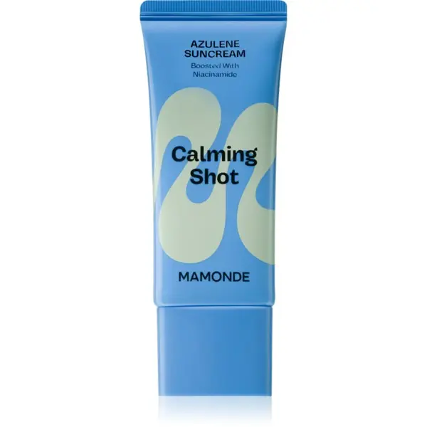 MAMONDE Calming Shot Azulene Suncream ochranný pleťový krém se zklidňujícím účinkem SPF 50+ 35 ml