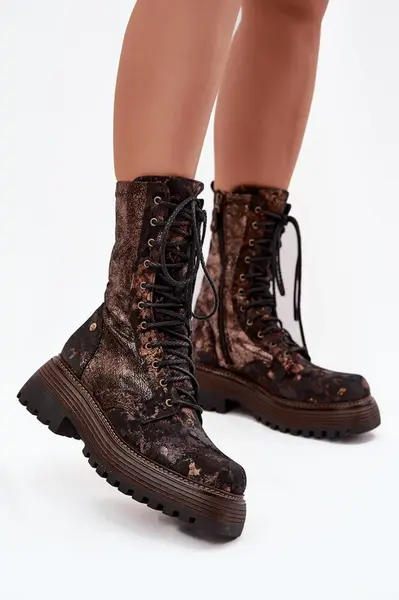 Dámske kožené workery Maciejka