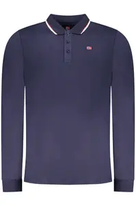 NORWAY 1963 MEN'S LONG-SLEEVED POLO SHIRT, BLUE
