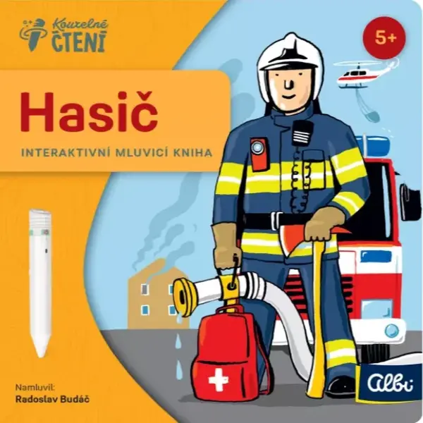 Minikniha povolání – Hasič - Kouzelné čtení Albi (poškozená)