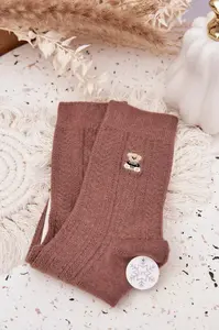 Hrejivé dámske ponožky s medvedíkom