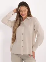 Béžová jednobarevná košile