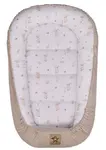 Baby Nellys Hnízdečko pro miminko Premium Goose, oboustranné - béžové