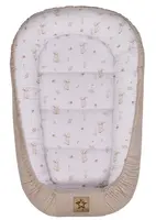 Baby Nellys Hnízdečko pro miminko Premium Goose, oboustranné - béžové