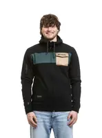 Meatfly pánská technická mikina Josh Safari | Černá | Velikost XXL